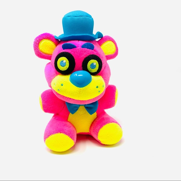 Funko Five Nights at Freddys Neon Pink Yellow Plush Stuffed Animal Toy 8 in 2017 - Picture 1 of 6